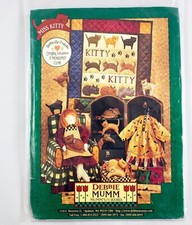 Mumm's The Word Miss Kitty Doll Stuffed Kitties Wallhanging Debbie Mumm 1998