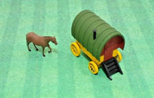 N Gauge 1/148 Scale Romany Gypsy Caravan and Horse. 3D Printed in Resin