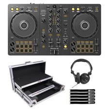 Pioneer DDJ-FLX4 2-Channel Serato Rekordbox DJ Controller w Flight Case  Hea...