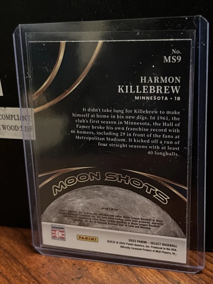 2022 Panini Select - Moon Shots Holo Prizm Harmon Killebrew #MS9 HOF Twins - Image 2 of 2