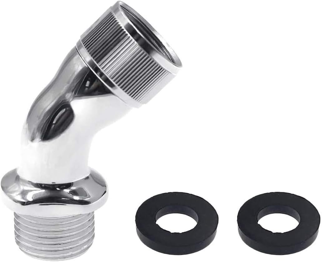 Elbow Adapter for Shower Head, 45 Degree Angled Female to Male Elbow Joint for S