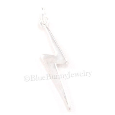 .925 LIGHTNING BOLT Weather Storm Charm Pendant 925 STERLING SILVER Jewelry