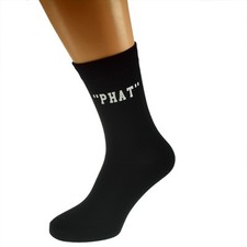 PHAT Design Mens Black Socks UK Size 5-12 X6N474
