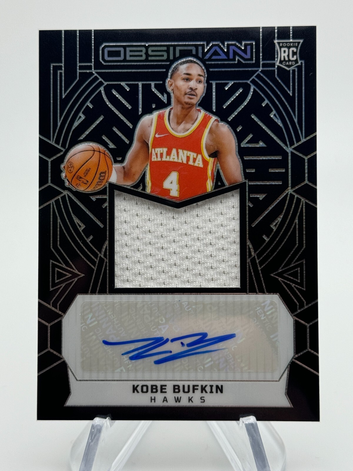 2023-24 Obsidian KOBE BUFKIN Rookie Patch Auto /99 #233 Atlanta Hawks