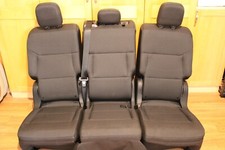 2020 Ford Explorer Police Interceptor Black Cloth 2nd Row Rear Seats 3 Seat Set