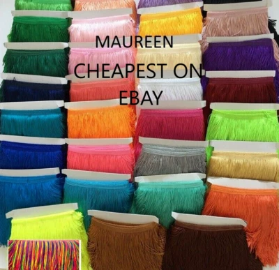 9cm 15cm 20cm 30cm 50cm long fringing tassel trim fringe 6'' 8'' 12'' 20'' inch