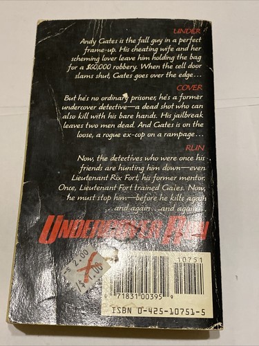 Libro de bolsillo Undercover Run By Lew Dykes (1988) - Imagen 6 de 6
