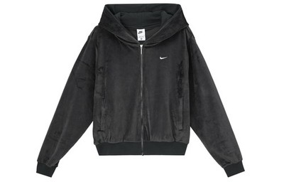 Nike NSW NK CHLL VLR FZ Hoodie Solid Color Versatile Comfortable Soft Long