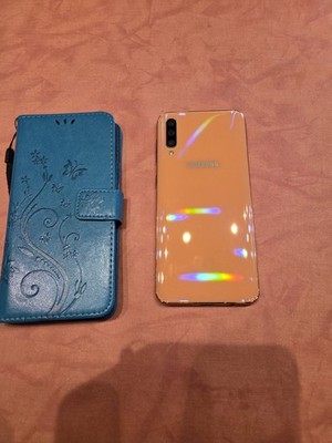 Samsung Galaxy A50 Farbe Coral 128 GB mit Panzerglasfolie 