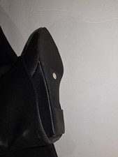 Black Faux leather knee high boots