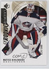 2020-21 SP Retail SP Rookie Authentics Gold 29/999 Matiss Kivlenieks #102 5c2