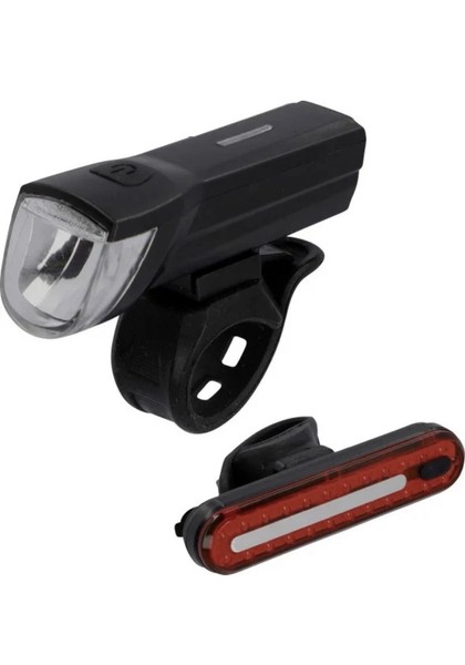 Fischer Led-Akku Beleuchtung-Set Bremsbeleuchtung 30 Lux Fahrradbeleuchtung-image