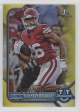 2021-22 Bowman U Chrome Prospects Yellow Refractor 27/75 Kennedy Brooks #18 fm0