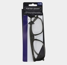 FOSTER GRANT 1.50 LYDEN SEMI RIMLESS GUNMETAL FRAME READING GLASSES NEW