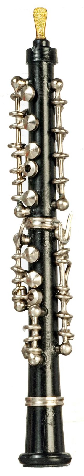 Dolls House Oboe Black Large Miniature Music Room School Instrument 1:12