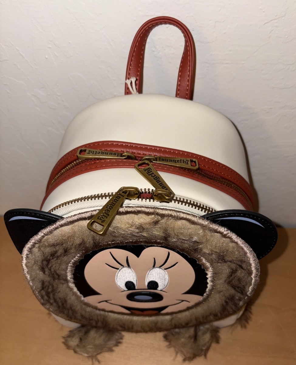 Loungefly 2025 Alaska Minnie Mouse Faux Fur Backpack - Disney Wonder DCL 2025 Disney Cruise Line DCL Alaska Minnie Mouse Wonder  main image 4
