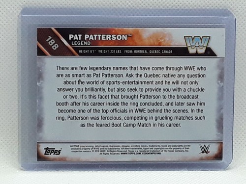 Pat Patterson 2016 Topps Then Now & Forever WWE - #188 - Legend - Picture 2 of 2