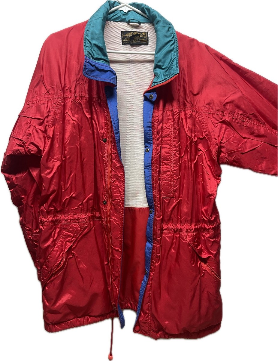 Vtg Eddie Bauer Gore-Tex Mountain Parka Jacket Mens Large Red 90s 