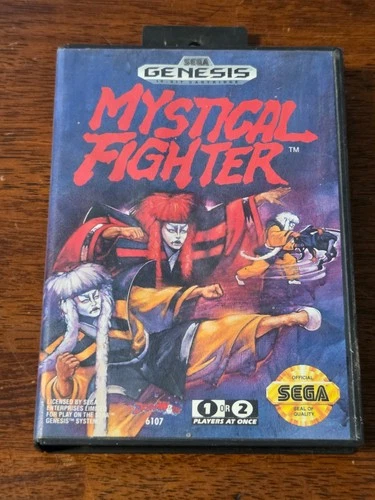 Vintage Sega Genesis Mystical Fighter CiB Video Game - Tested and Working