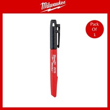 Image of Milwaukee 48223100 Inkzall Jobsite Fine Point Black Marker Pack Of 1