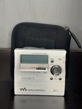 Sony MZ-R909 Silver Recording Mini Disc MD Walkman Tested Working CLEAN