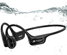 Swimming Headphones IP68 Waterproof, Open Ear Bone Conduction Underwater Headpho