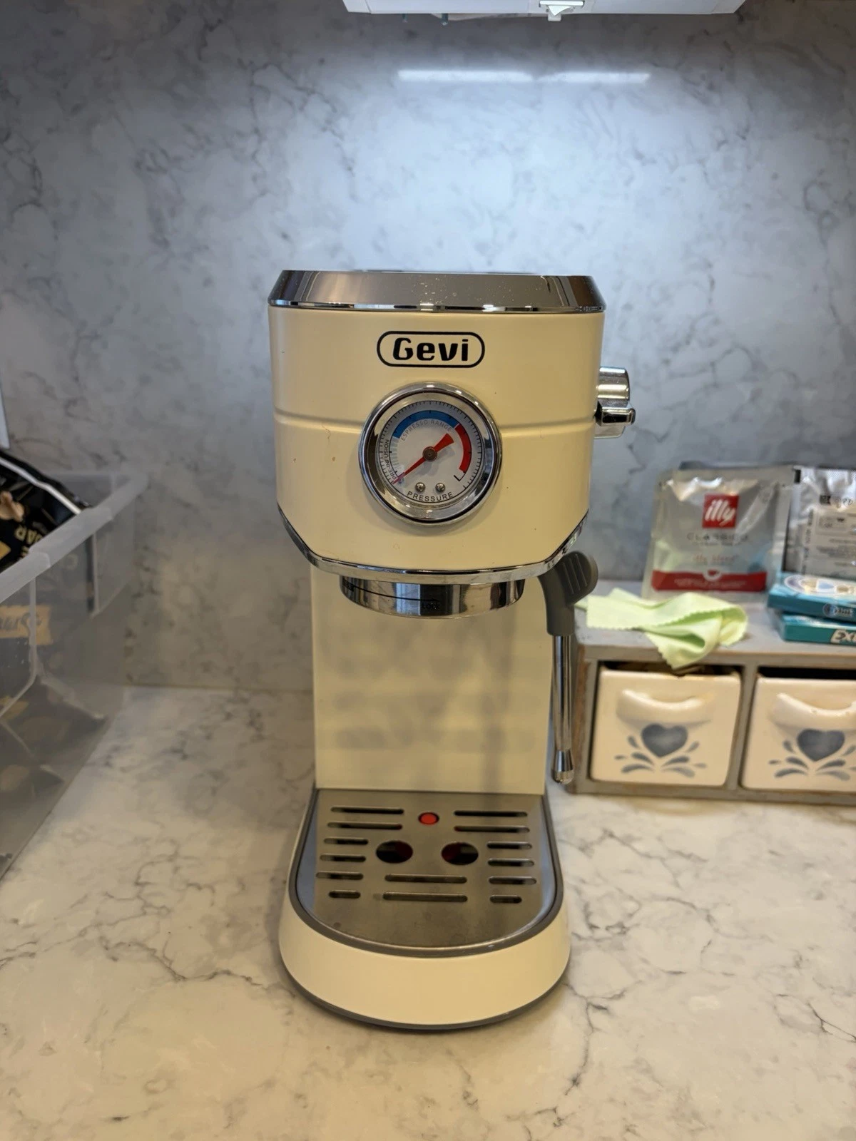 Gevi Espresso High Pressure Machine with Milk Frother Off White
Opens in a new window or tab