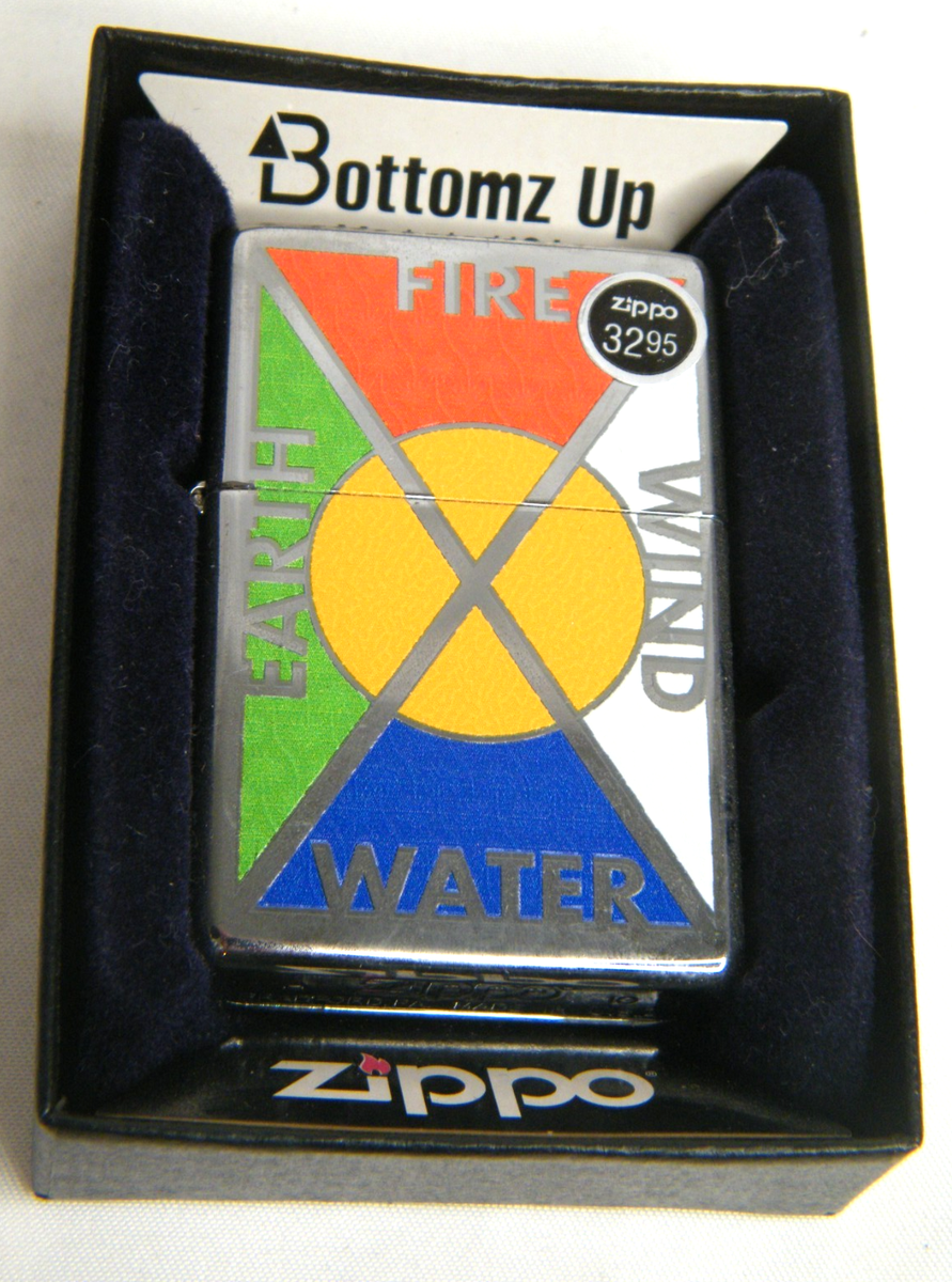 Zippo Lighter 24812 Limited Edition Bottomz Up Fire Wind Water