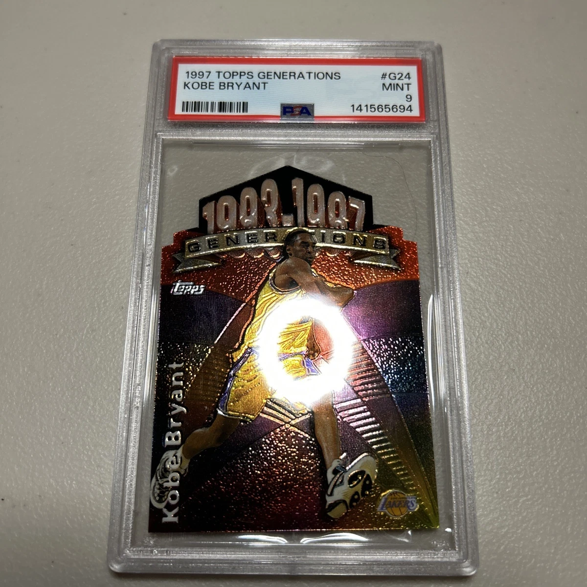 Topps Kobe Bryant 9 Graded Basketball Sports Trading Cards