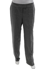 Escada Unisex Dress Pants Gray Wool Button Size 38