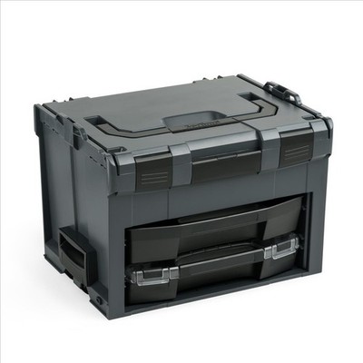 LS-BOXX 306 anthrazit mit i-BOXX 72 und LS-Schublade 72  bestückt