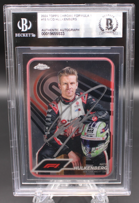 NICO HULKENBERG SIGNED 2024 TOPPS CHROME FORMULA 1 #15 CARD F1