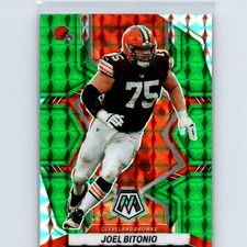 2022 Panini Mosaic Joel Bitonio #225 Mosaic Green Cleveland Browns