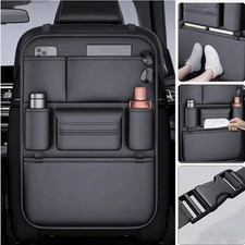 Car Seat Back Organiser Tidy Organizer Travel Storage Bags Pocket Cup Holder AU