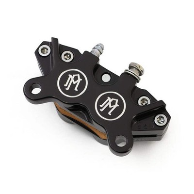 Pinza Freno Performance Machine 4 Pistones Negro Para Harley-Davidson