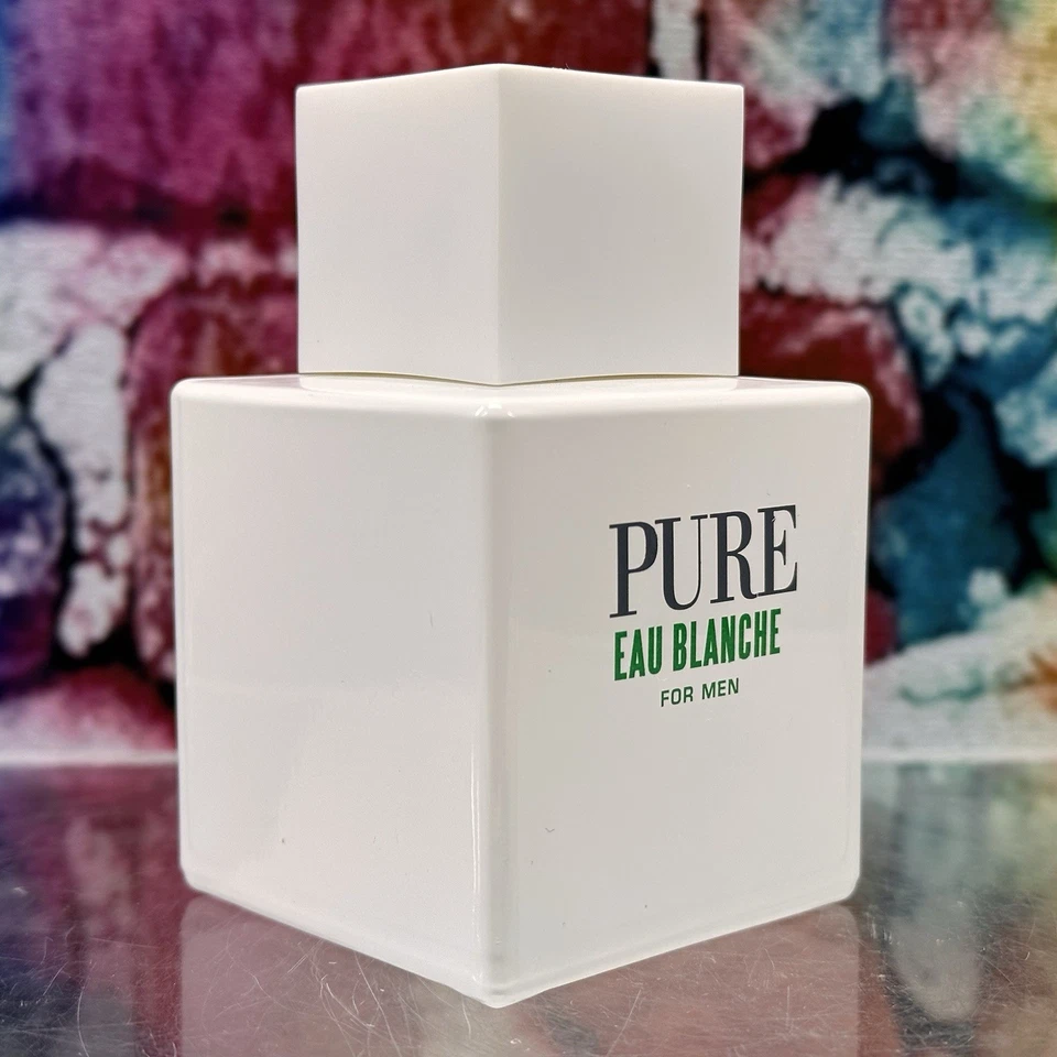 Karen Low PURE 男士淡香水 3.4 盎司淡香水罕见白色瓶法国 — 第 3/4 张图片