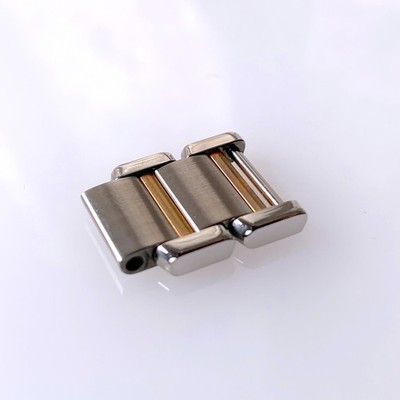 Genuine Cartier Tank Francaise 14.5mm 2P Link Watch Band Bracelet Gold & SS