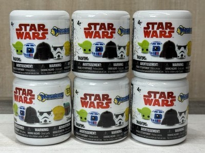 LOT OF 6 STAR WARS SERIES 1 MASHEMS BLIND CAPSULES Squish Figure NEW