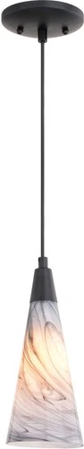 Vaxcel Lighting P0409 Milano 4"W Mini Pendant - Black - Picture 1 of 12