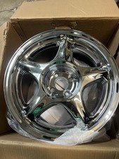 2 Chrome Pony Rims Center Cap For 1979-93 Mustang 4 Lug Pony Wheel 17x10 -