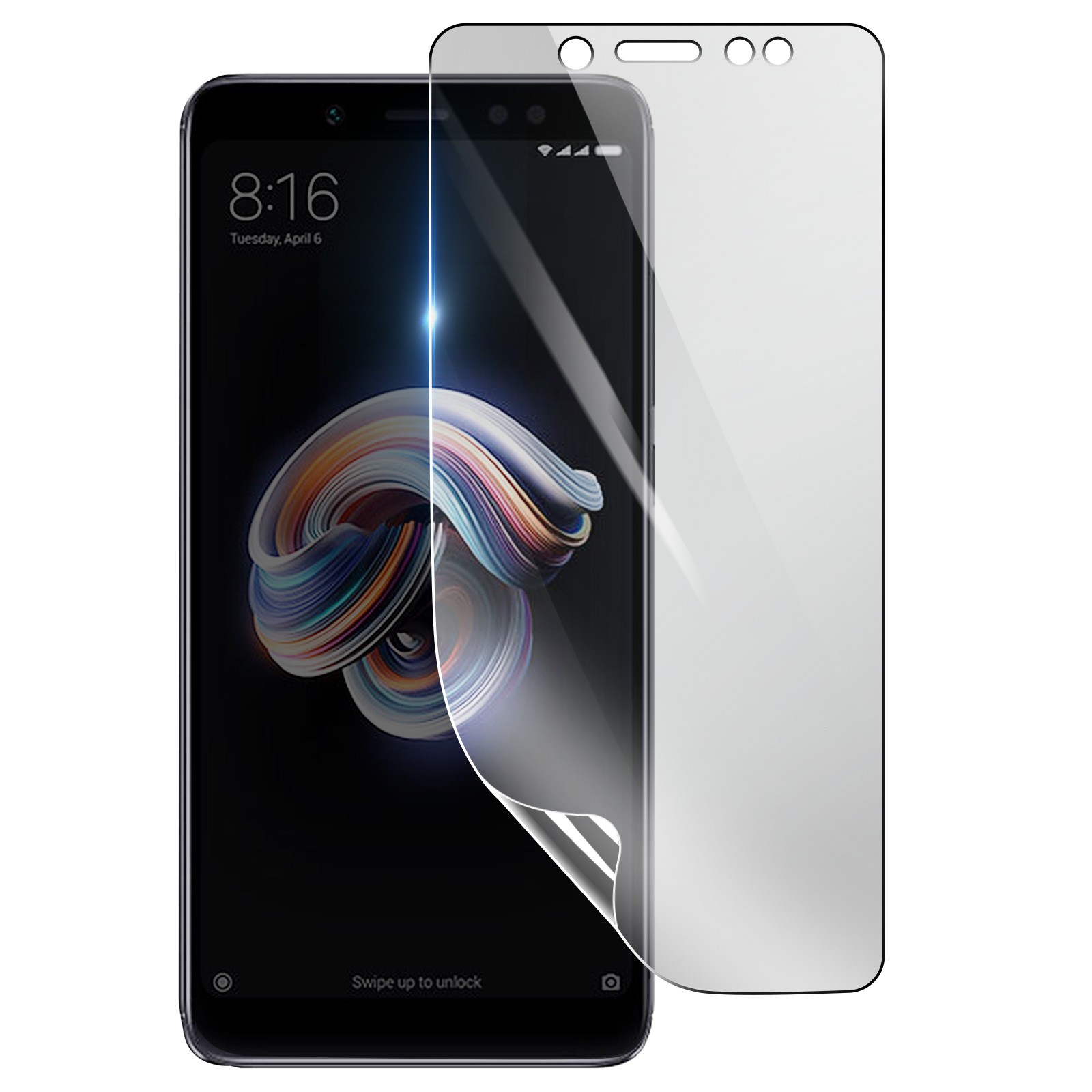 Protection hydrogel Xiaomi Redmi Note 5 transparente pour usage extérieur 3mk