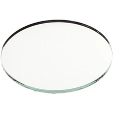 Plymor 3" Round, 3mm Thick Non-Beveled Glass Mirror Circle