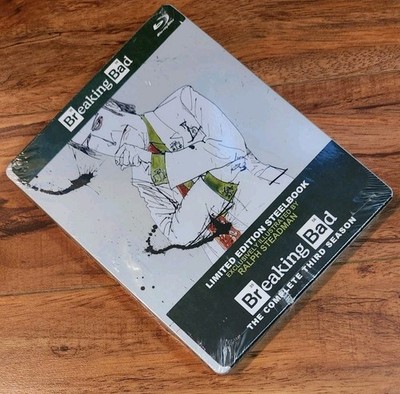 /6905 Breaking Bad Complete Season 3 Blu-ray Ralph Steadman Steelbook BRAND NEW