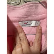 Vineyard Vines Womens Pink Quarter Zip Pullov...