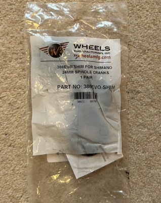 Wheels Manufacturing Fahrrad 386EVO zu Shimano Kurbel Achse Unterlegscheiben schwarz - 24 mm