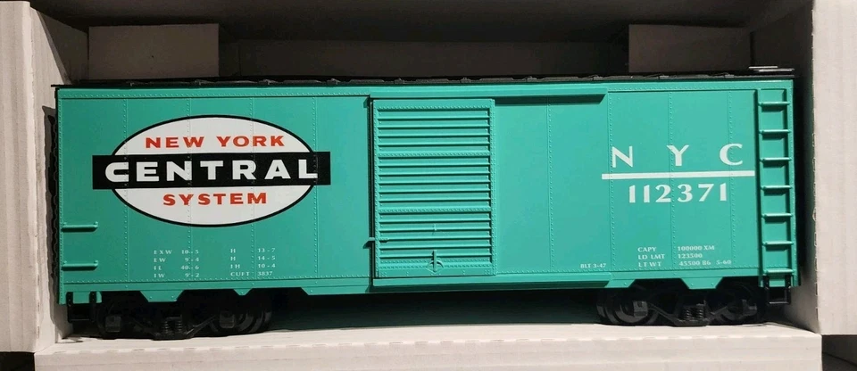 Piko G Scale Steel Box Car New York Central 112371 - Image 3 of 4