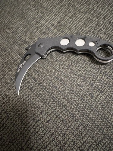 EMERSON Folding Super Karambit WAVE Black G10 belt clip 2007 #0387 Low Serial