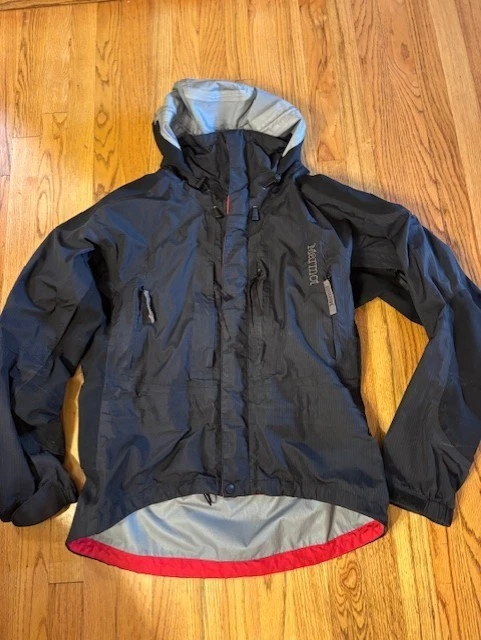 Chaqueta de Lluvia Marmot Mediana Para Hombre Con Capucha Laminado Nylon Talla M Foto 2 de 4