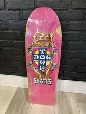 2021 NEW DOGTOWN X OZZY OSBOURNE Pink Stain Shaped Skateboard DECK 10.125”
