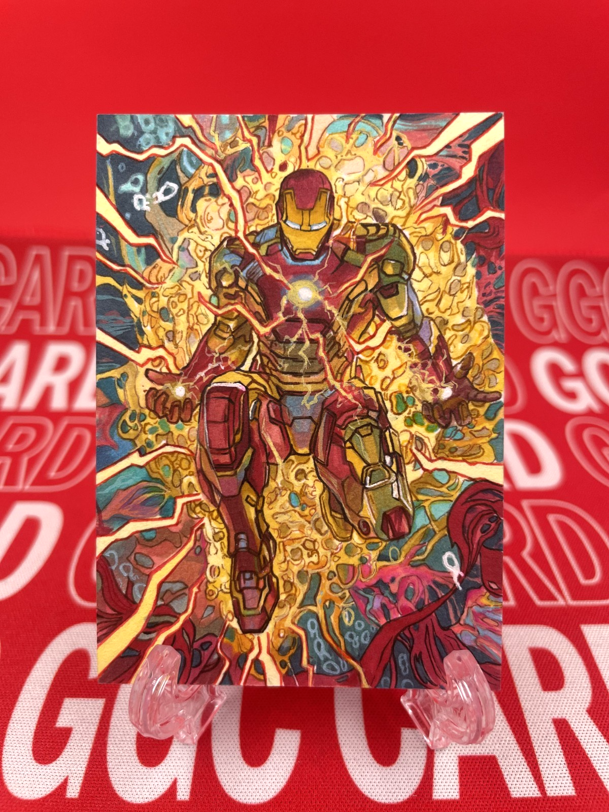 GGC Studio Marvel Iron Man Artist Hand Drawn Auto Sketch Card 1/1